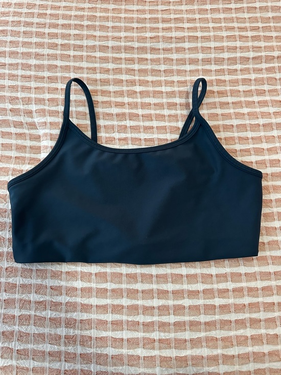 Sage Collective Other - Minimalist Black Crop Bralette with Thin Straps